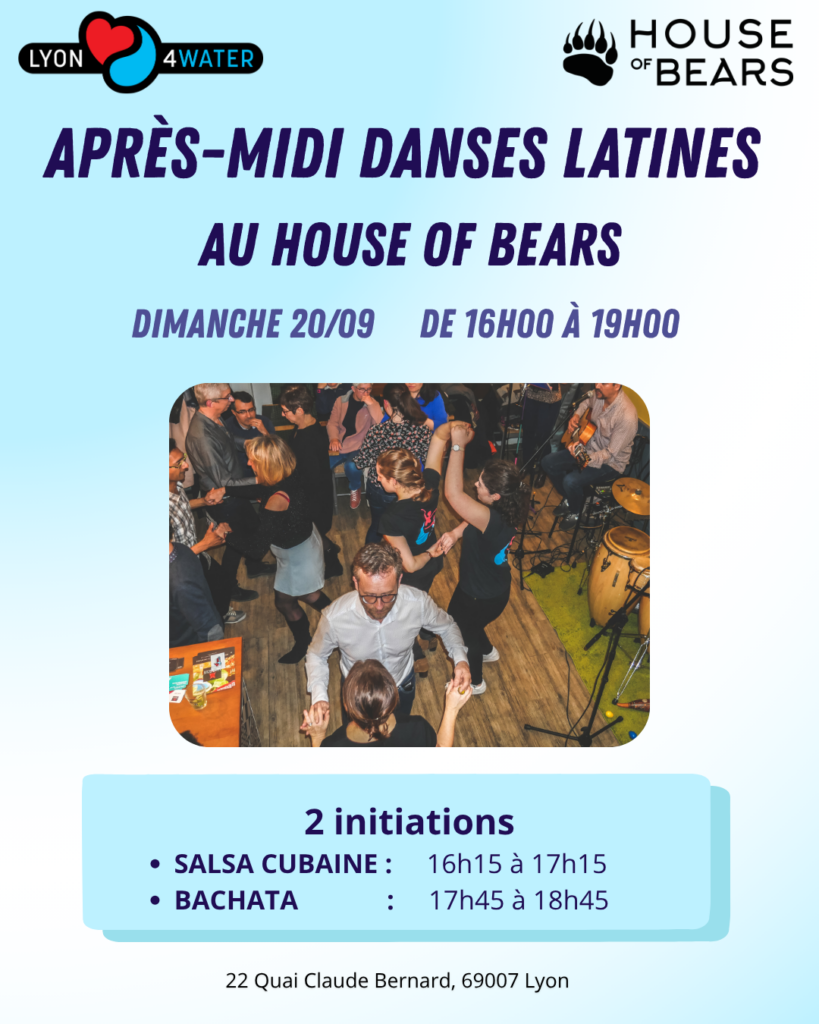 Latin dance afternoon at House of Bears on 20 September 2026